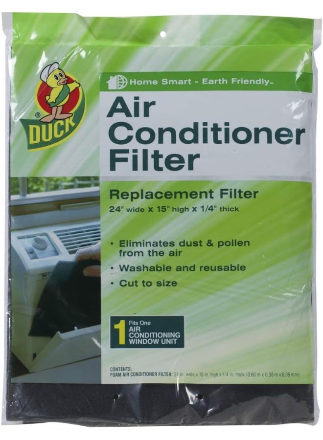 Duck Replacement Air Conditioner Foam Filter, 24-inch by 15-inch by 1/4-inch - Image 4