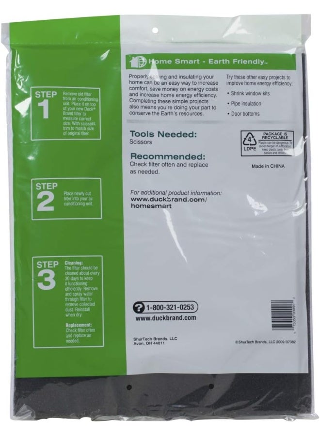 Duck Replacement Air Conditioner Foam Filter, 24-inch by 15-inch by 1/4-inch - Image 5