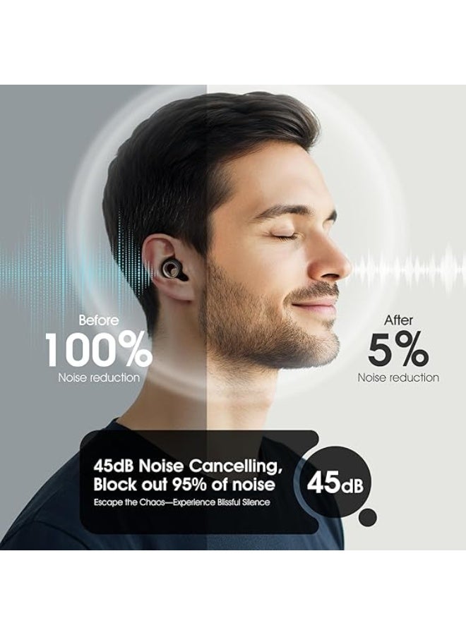 سدادات أذن للنوم، عازلة للضوضاء، سدادات أذن ناعمة بمستوى ديسيبل - Image 2