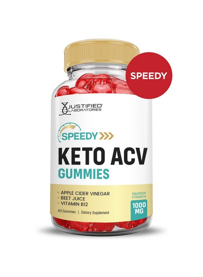 Justified Laboratories Speedy Keto ACV Gummies Advanced Formula 1000MG Speedy Keto Gummies Apple Cider Vinegar Formulated with Pomegranate Beet Juice Powder B12 Vegan Non GMO 60 Gummys (60 Count (Pack of 1)) - Image 3