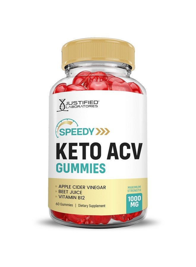 Justified Laboratories Speedy Keto ACV Gummies Advanced Formula 1000MG Speedy Keto Gummies Apple Cider Vinegar Formulated with Pomegranate Beet Juice Powder B12 Vegan Non GMO 60 Gummys (60 Count (Pack of 1)) - Image 4