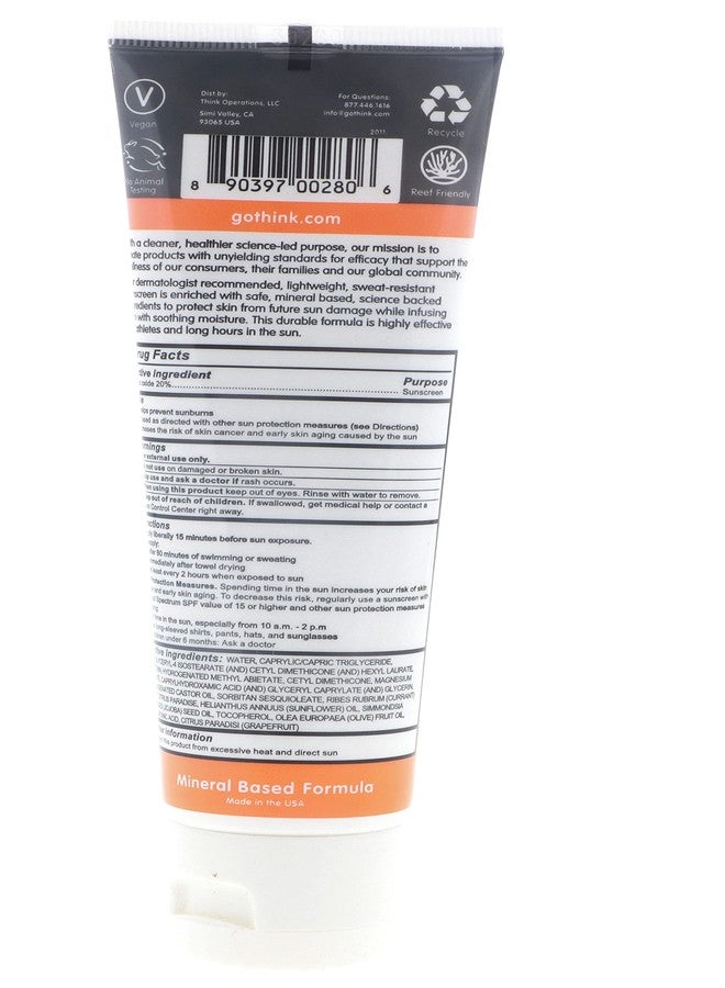Thinksport Think Sunscreen SPF 50+, 3 FZ - Image 2