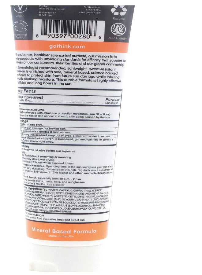 Thinksport Think Sunscreen SPF 50+, 3 FZ - Image 4