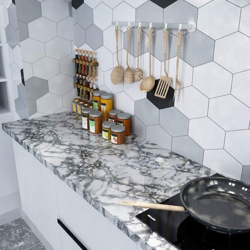 BPA Vinyl Marble Granite Self-Adhesive Wallpaper - Image 5