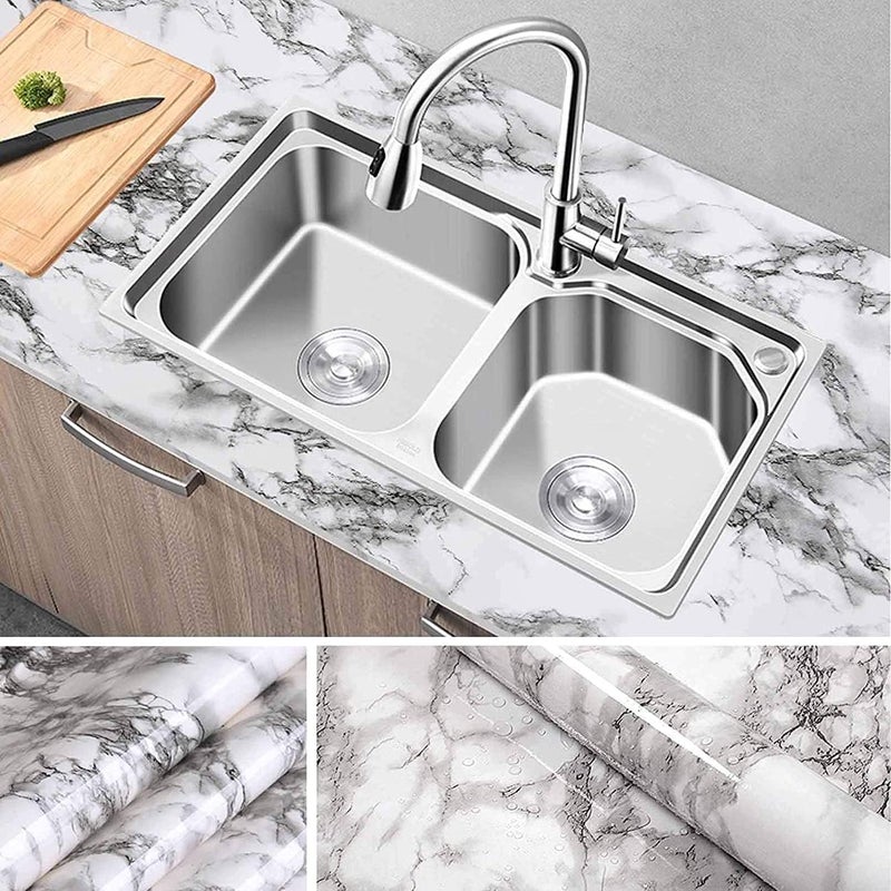 BPA Vinyl Marble Granite Self-Adhesive Wallpaper - Image 4