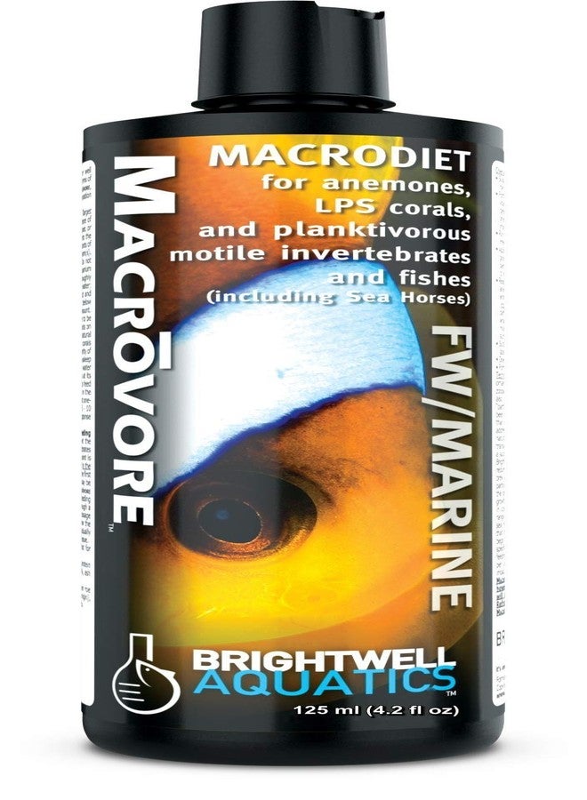 Brightwell Aquatics Macrōvore Marine Crustacean Roe for Corals Anemones Fish Enriched with Amino Acids Omega-3 for Color Health Feeding in Aquariums, 125 ml - Image 1