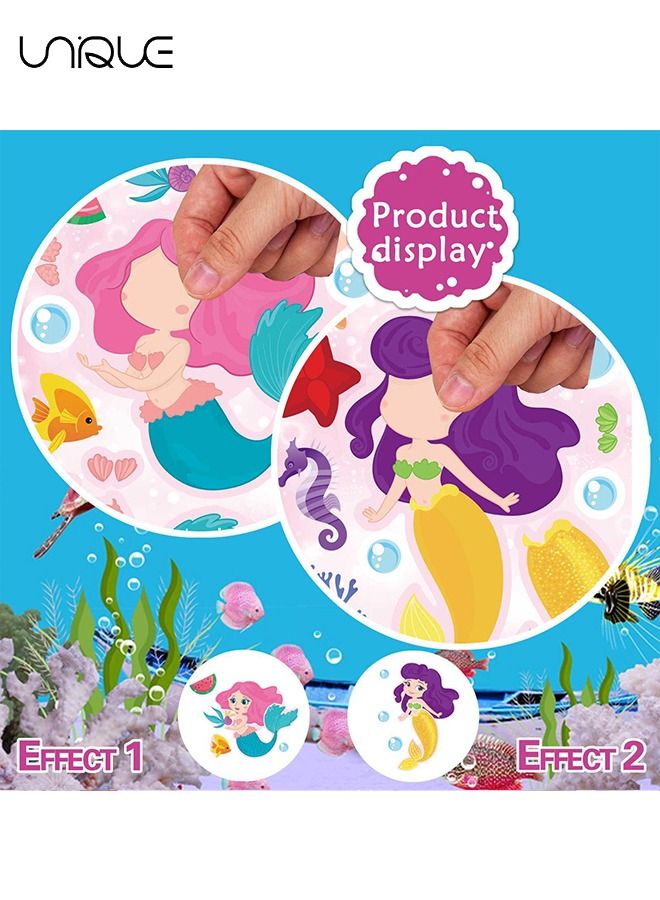 Unique 24 Pcs Mermaid Stickers - DIY Stickers - Mermaid Theme Stickers - Party Gifts, Rewards, Art Crafts, 8 Designs (Mermaid) - Image 4