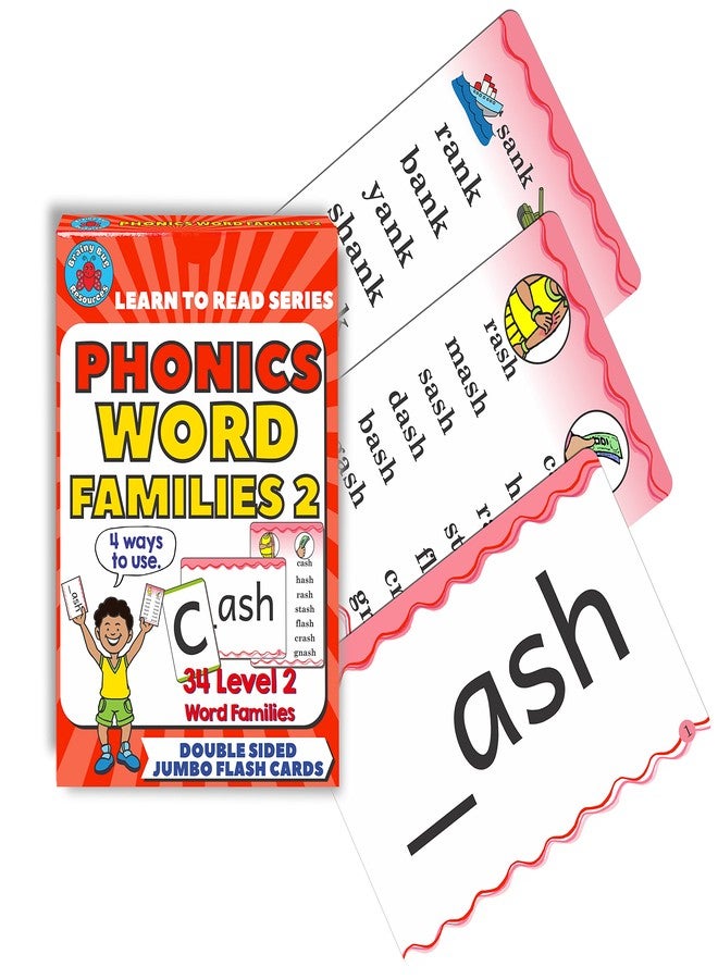 Brainy Bug Resources Learn to Read | Phonics Word Families | 34 Word Families Level 2 | Plus 50 Consonant Sounds | Use 4 Ways - Image 2