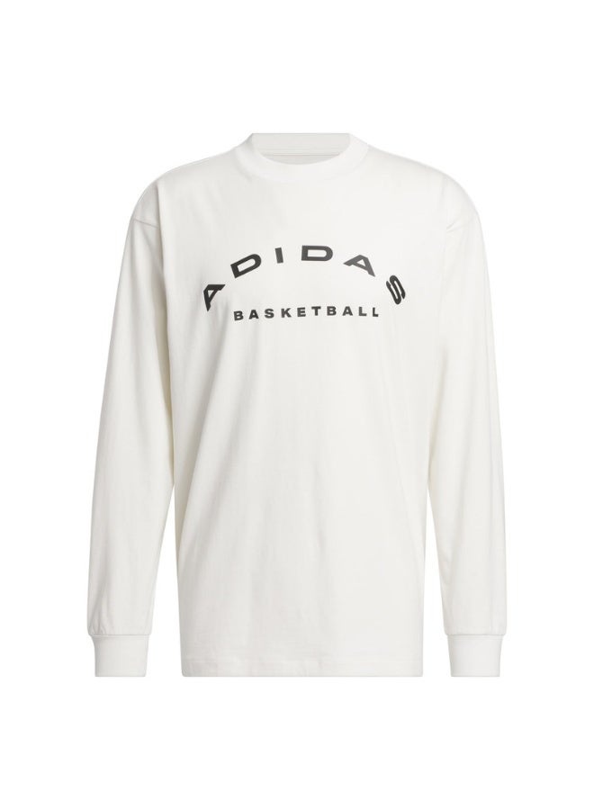 Adidas Select LS Tee White Originals Men T-SHIRTS  - Image 2
