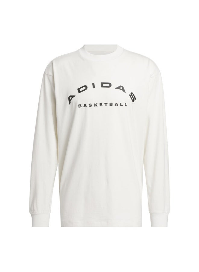 Adidas Select LS Tee White Originals Men T-SHIRTS  - Image 1