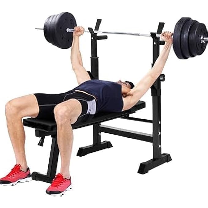 rayihni Adjustable Weight Bench For Home Gym - Dumbbell Stool, Sit-Up Bench, Barbell Bed - Foldable Press – Equipment For Weight Lifting And Bird Bench Workouts - Image 2