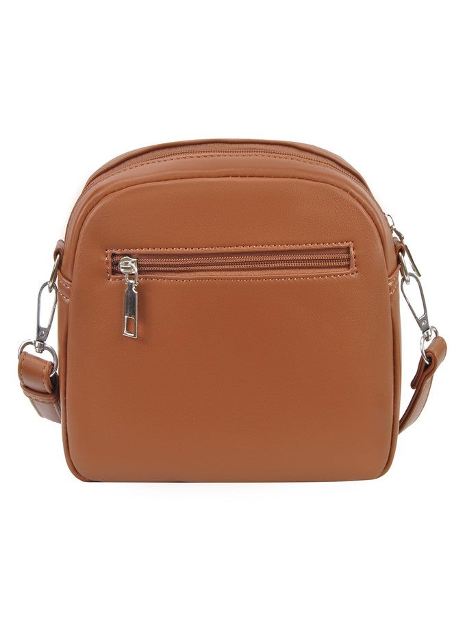 NGIL Sport Theme Crossbody Purse Vegan Leather Shoulder Bag for Women, Functional Handbag with Adjustable Strap for Game Day (Football Brown) - Image 4
