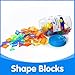Odoorgames 140 Pcs Translucent Pattern Blocks Educational Light Table Manipulatives and Accessories Fun and Engaging Geometric Shapes - Image 3
