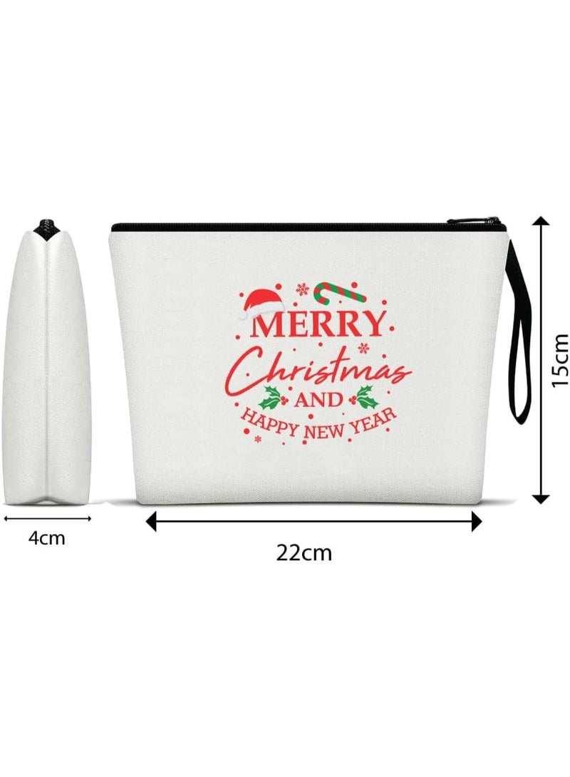 PRINTSHOP4ME Christmas Cosmetic Bag-Makeup Bag-Full Zipper Pouch-Christmas Gift For Makeup Lovers-Gift For Christmas - Image 2