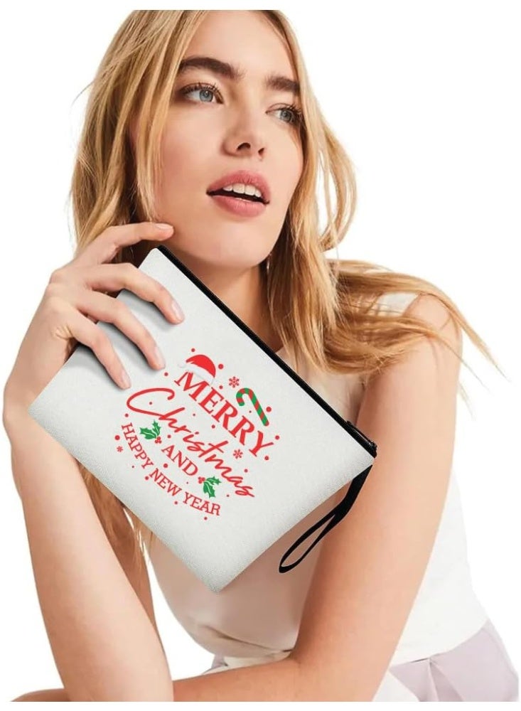 PRINTSHOP4ME Christmas Cosmetic Bag-Makeup Bag-Full Zipper Pouch-Christmas Gift For Makeup Lovers-Gift For Christmas - Image 5