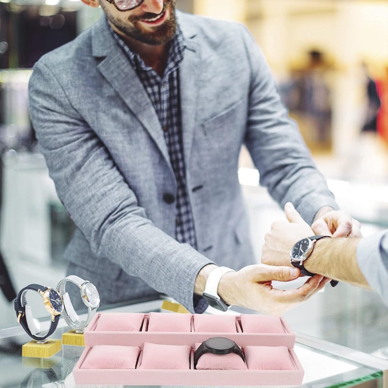 كلاراكو صينية مجوهرات كلاركو، منظم تخزين الساعات، صينية عرض مجوهرات إبداعية، صينية تخزين مجوهرات، صينية وسادة مجوهرات، صواني - Image 3