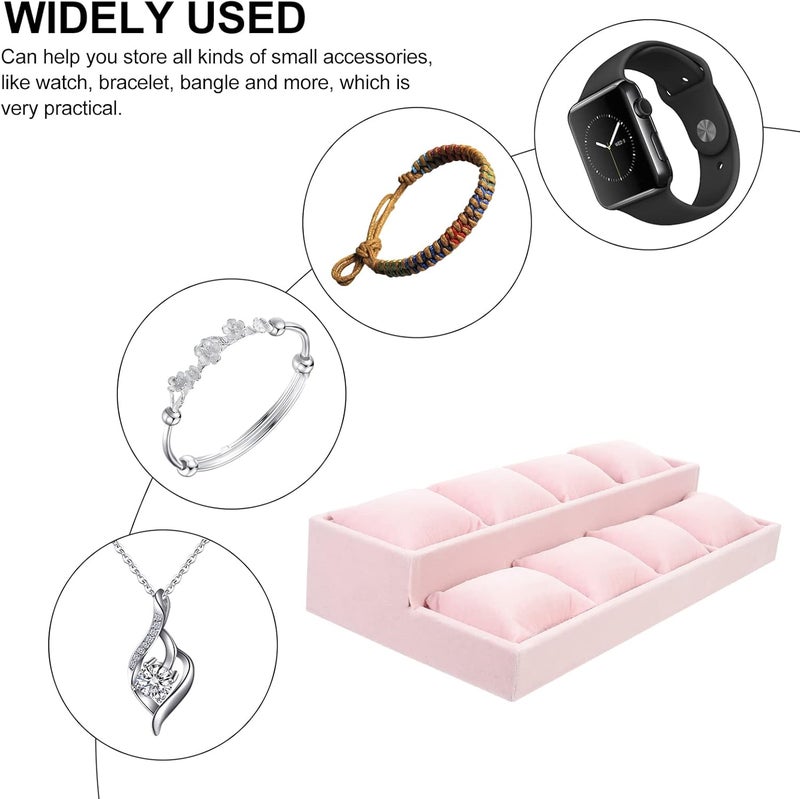 كلاراكو صينية مجوهرات كلاركو، منظم تخزين الساعات، صينية عرض مجوهرات إبداعية، صينية تخزين مجوهرات، صينية وسادة مجوهرات، صواني - Image 2
