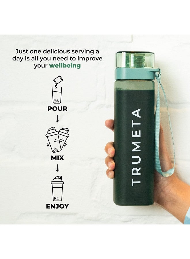 TRUMETA Greens Powder Travel Packs - 14 Servings for Memory, Digestion I Best Taste Super Greens Powder with Organic Spirulina, Goji, Beetroot, Pomegranate I Vegan, Non-GMO - Image 4