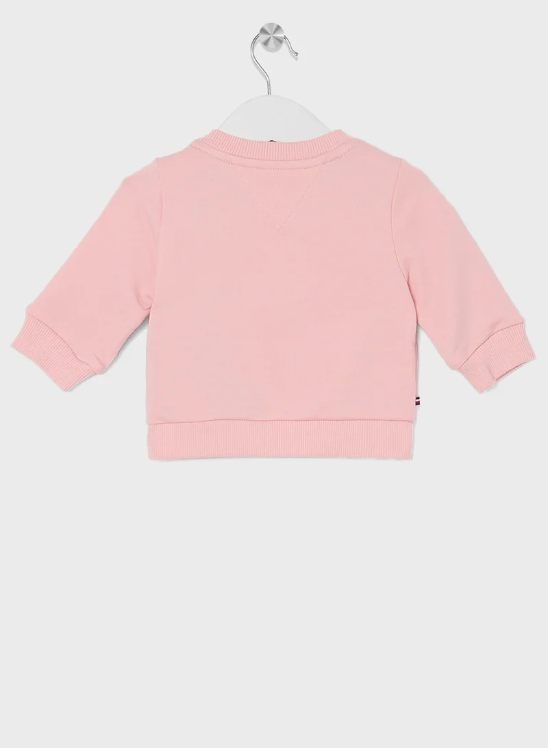 TOMMY HILFIGER Infant Logo Sweatshirt & & Pant Set