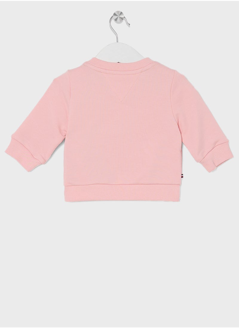 TOMMY HILFIGER Infant Logo Sweatshirt & & Pant Set  - Image 3