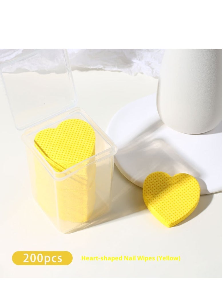 وسادات قطن مناديل الأظافر، مجموعة مزيل طلاء الأظافر بالجل، وسادات قطنية لإزالة طلاء الأظافر، مناديل أظافر قابلة للاستخدام، ألياف قطن طبيعية نقية، مناسبة للمنزل أو الصالون - Image 1