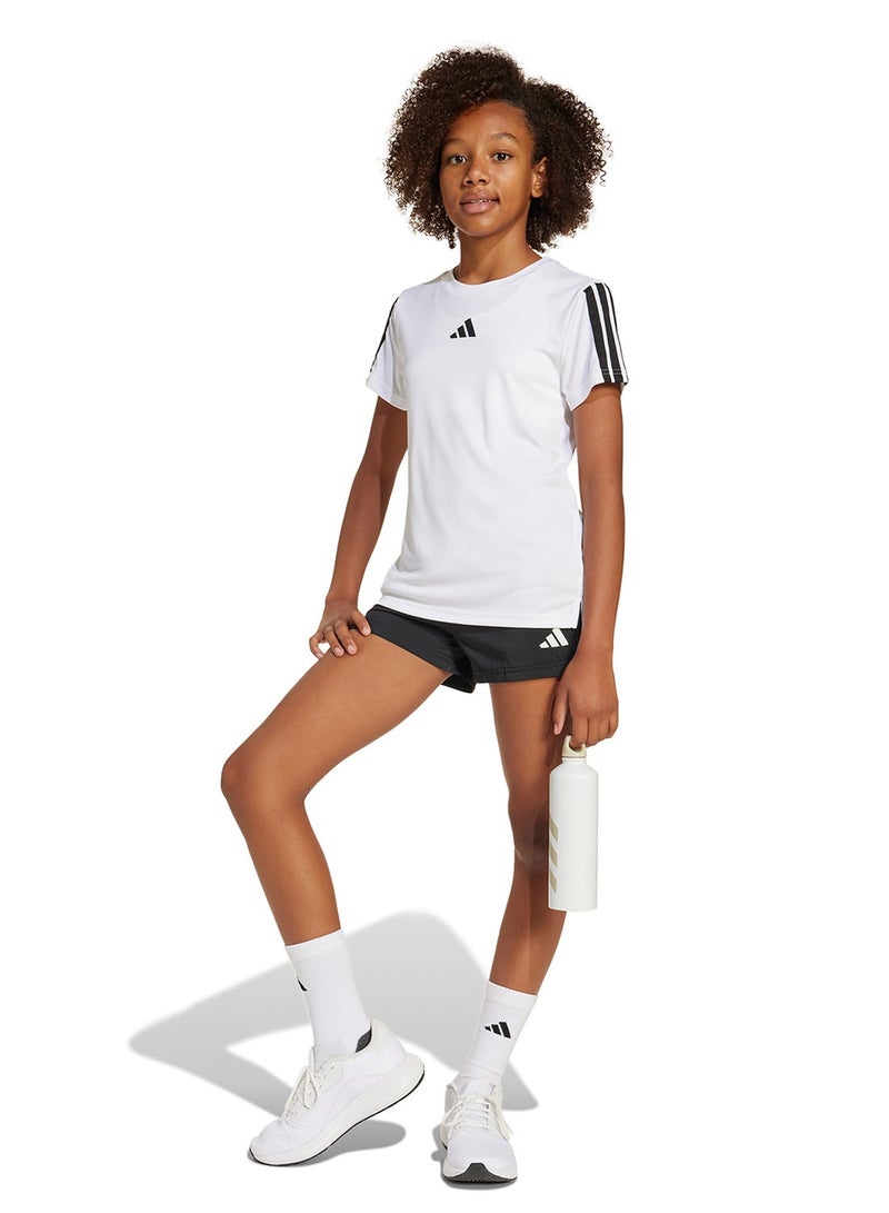 Adidas Youth Training Essential 3 Stripe T-Shirt - Image 5