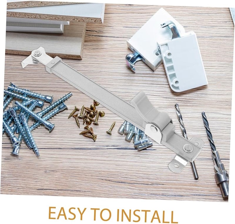 Artibetter Silver Retractable Window Security Bar Lock Childproof Design Enhanced Safety - Image 4