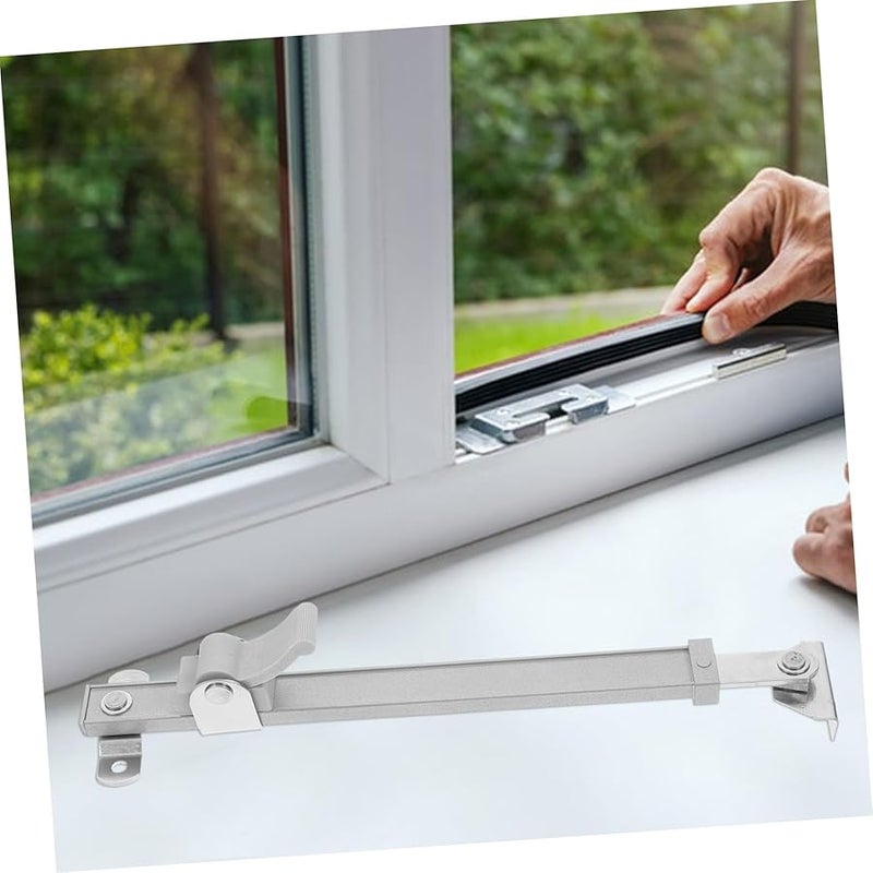 Artibetter Silver Retractable Window Security Bar Lock Childproof Design Enhanced Safety - Image 5