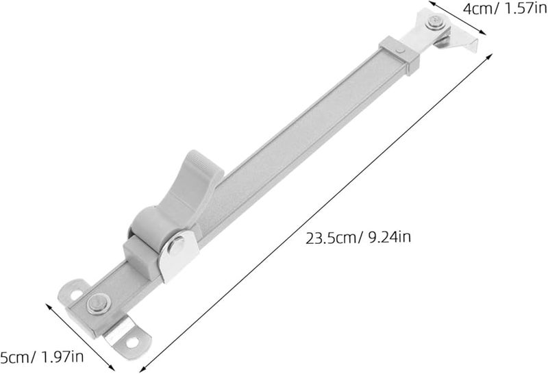 Artibetter Silver Retractable Window Security Bar Lock Childproof Design Enhanced Safety - Image 3