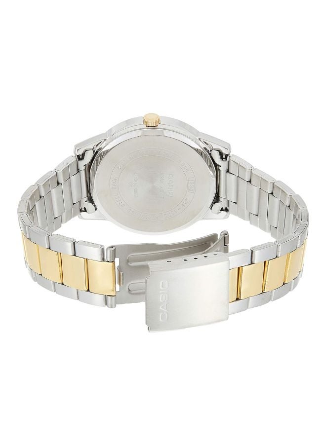 كاسيو ساعة يد إنتايسر بعقارب طراز MTP-1303SG-7A - قياس 40 مم - ذهبي/فضي رجال - Image 2