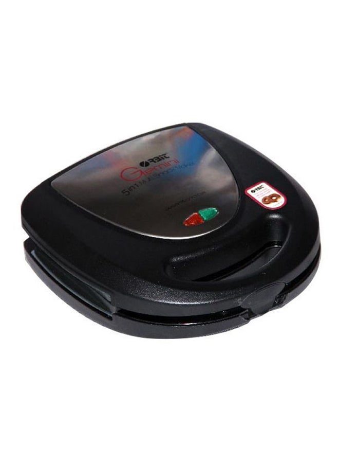 5-In-1 Sandwich Maker Black/Silver