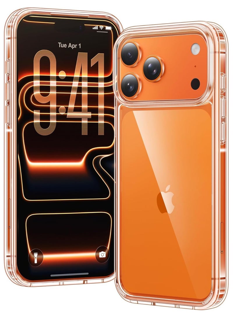 Mismo Clear Shockproof Case for iPhone 17 Pro Max – Ultra Thin Transparent TPU Cover, Anti-Scratch & Anti-Yellowing Crystal Clear Protective Bumper Case - Clear - Image 1