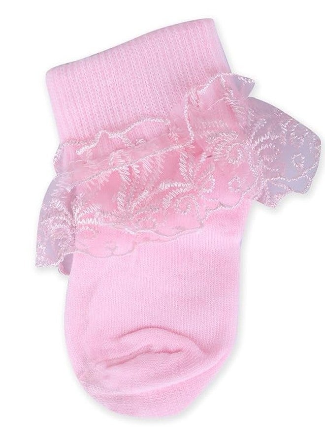 Havenfort Ankle Length Frill Socks for Babies, Made with Breathable, Combed Cotton, Ideal For All Day Wear (0-6 month to 24 month) (IN, Age, 18 Months, 24 Months, 4, multicolor) - Image 4