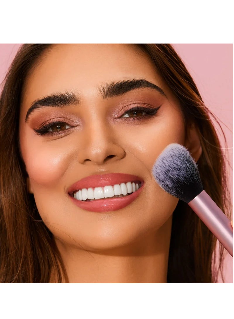 Makeup Brush Set with 6 Pics for foundation, eyeshadow, and concealer and 2 sponge blenders. - Image 4