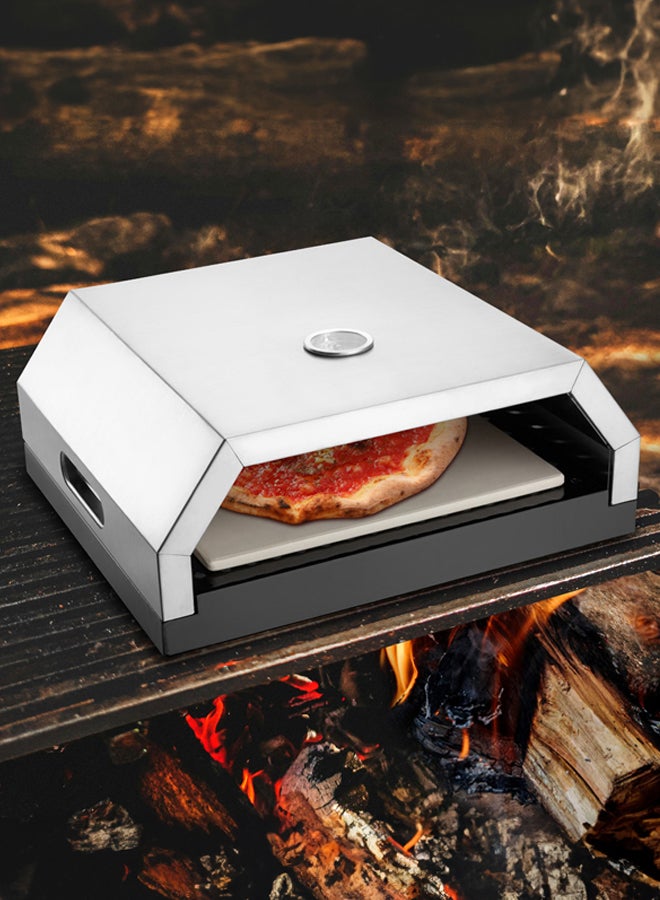 AL SANIDI Pizza oven, Silver, Size40*34.5*16 Cm  - Image 2
