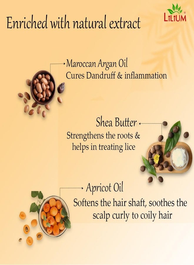 Lilium Hair Spa 400ml, Argan Oil & Shea Butter, Revitalize Strengthen & Transform Your Tresses, Salon-Treated Hair Ideal For Dry & Weakened Locks, Suitable For All Hair Types - Image 4