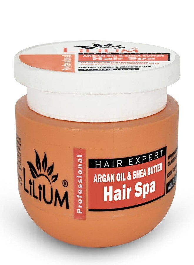 Lilium Hair Spa 400ml, Argan Oil & Shea Butter, Revitalize Strengthen & Transform Your Tresses, Salon-Treated Hair Ideal For Dry & Weakened Locks, Suitable For All Hair Types - Image 2
