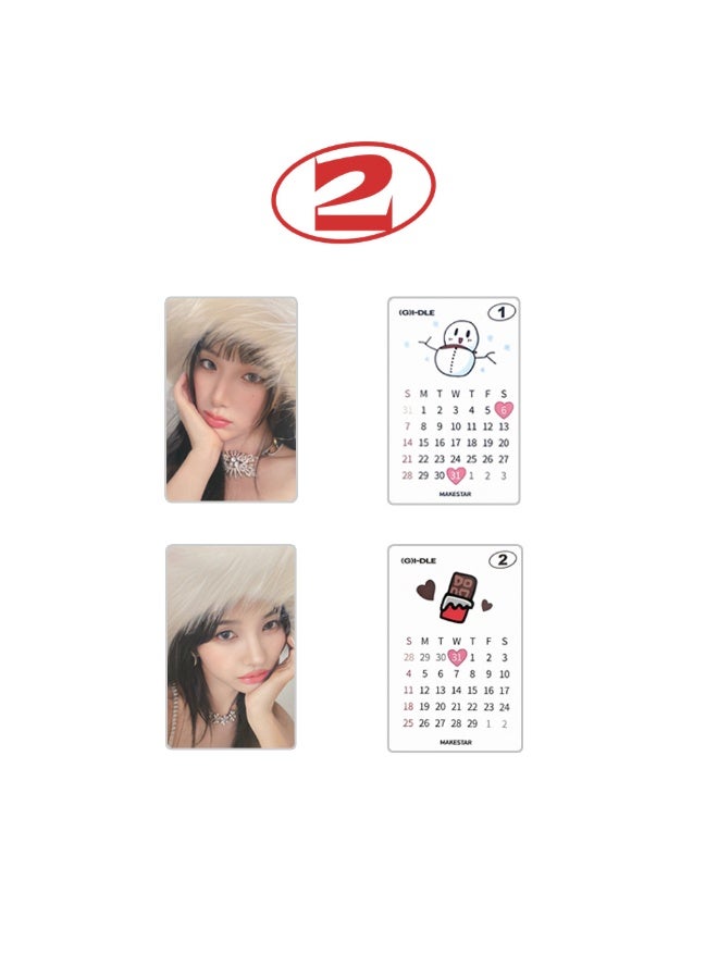 NIBEMINENT 7 Pcs Kpop（G)I-DLE Super Lady MS Lomo Cards Card For Fans Collection Gifts - Image 3