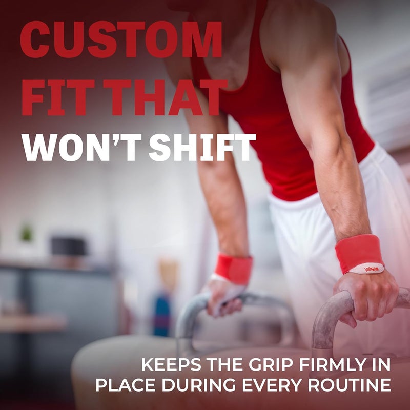 Reisport Gymnastic Wrist Support, Unisex One Size Wrist Support for Pull-up, Premium Leather Wrist Protection, Wrist Support with Hook & Loop Closure, Wrist Wraps for Weightlifting, Strength Training - Image 4