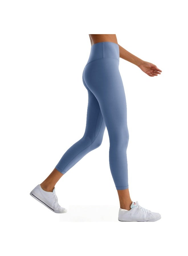 NIBEMINENT Essential/Pure&Plain 7/8 Leggings, High Waisted Compression Soft Pants Workout Athletic Yoga Pants 24" - Image 1
