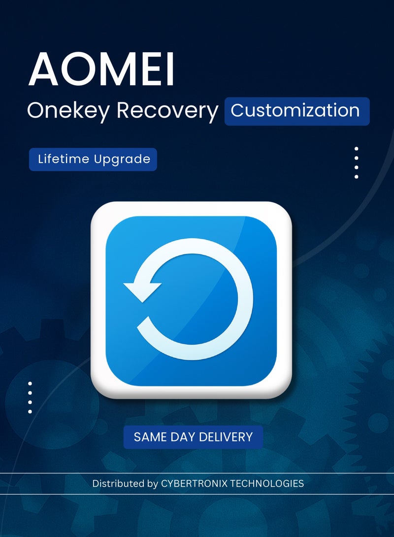 AOMEI AOMEI Onekey Recovery Customization |  Lifetime Upgrade | Digital License | SAME DAY DELIVERY