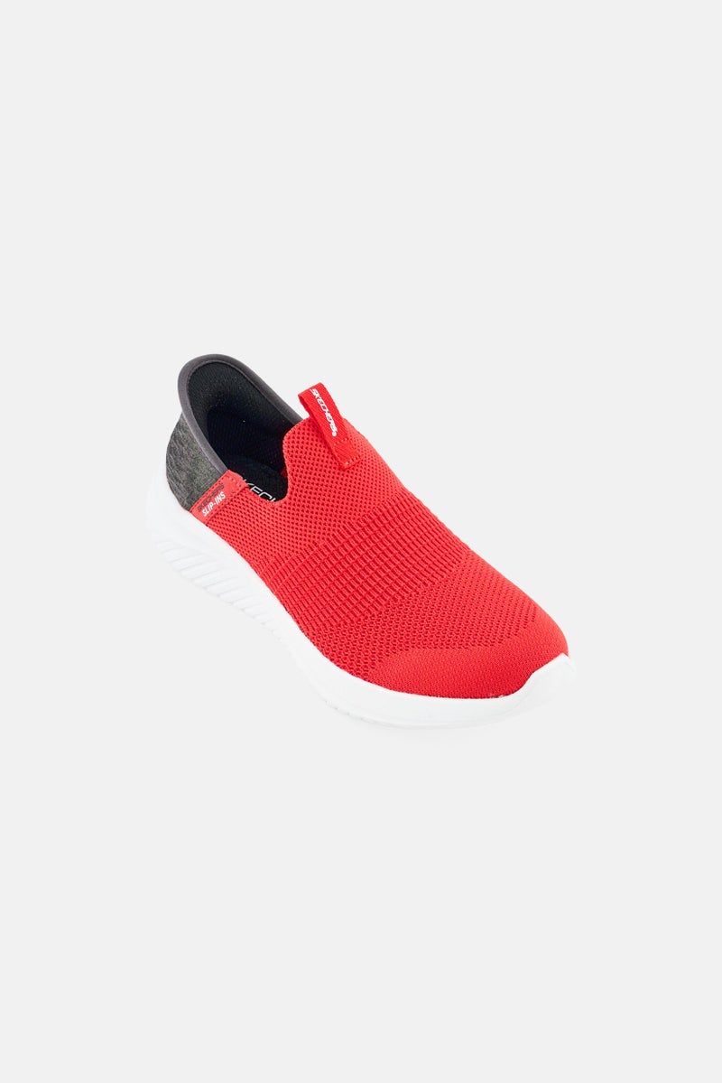 SKECHERS Kids Boy Ultra Flex 3,0 Slip On Outdoor Shoes, Red - Image 1