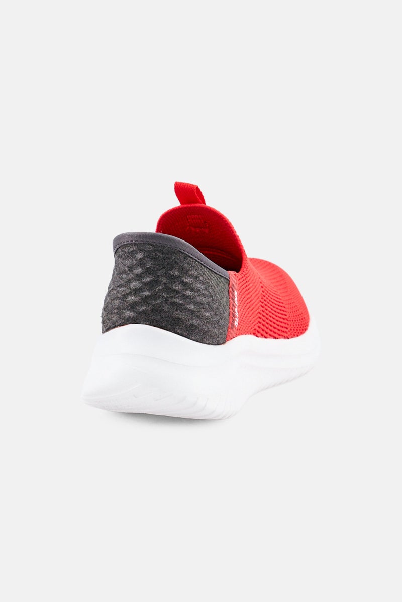 SKECHERS Kids Boy Ultra Flex 3,0 Slip On Outdoor Shoes, Red - Image 2