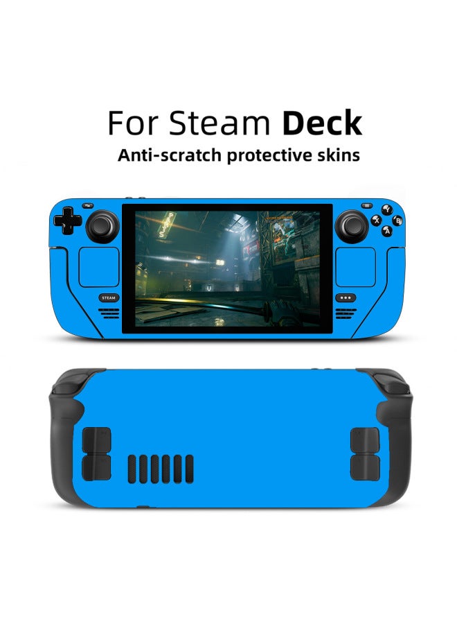 For Steam Deck Game Machine Anti-scratch Solid Color Pattern Steam Deck Steam Deck Sticker-Model:Blue Steam Deck - Image 1