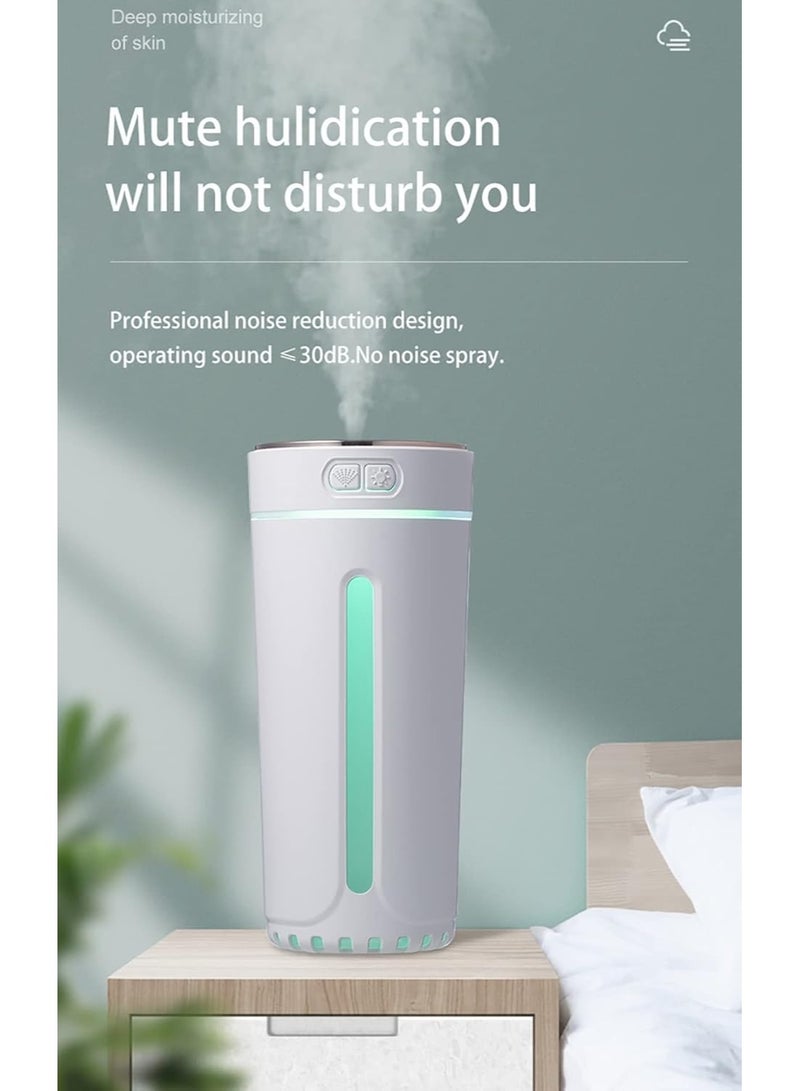 White Electric Aroma Diffuser with LED Light - Suitable for Home, Car, and Office Product Code: 5324  - Image 1