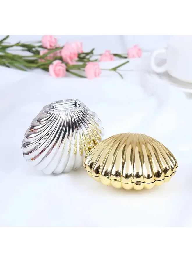 Golden 10Pcs Seashell Shape New Year Candy Favors Plastic Creative Decoration - Image 3