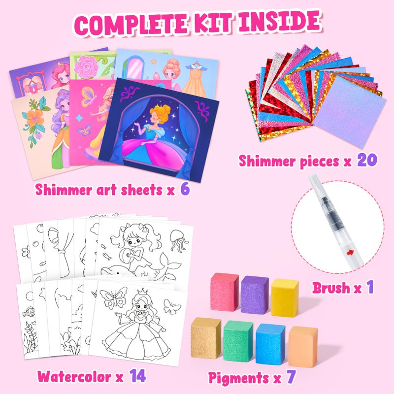 JoyCat Paint with Water Coloring Books, Art & Craft Activity, Princess No Mess Art for Kids Ages 4-8, Craft Kits & Supplies, DIY Creative Activity, Easter Gifts for Girls & Boys - Image 5