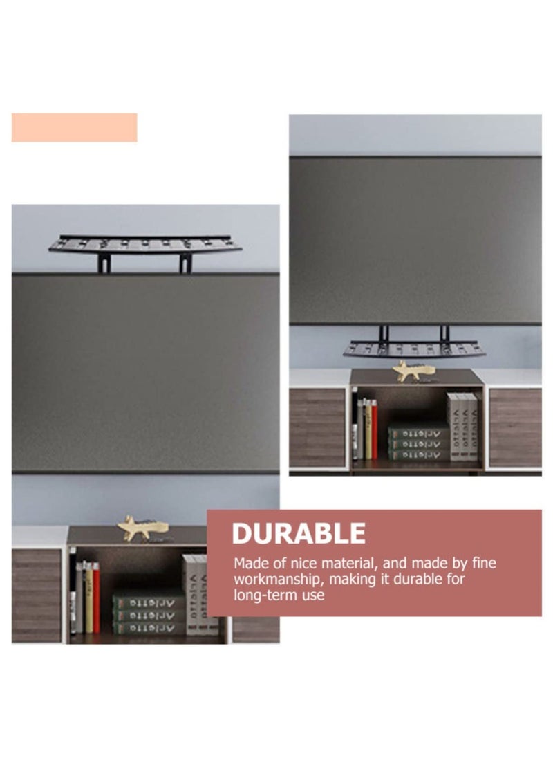 XiuWoo - Tv Shelf Box Tv Rack Holder Small Shelf Wall Tv Tops Storage Shelf Tv Router Shelf Router Holding Rack Monitor Shelf Screen Cold Rolled Steel Cooling Rack WiFi Tv Monitor Tops - Image 1