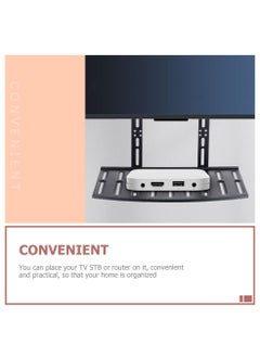 XiuWoo Tv Shelf Box Tv Rack Holder Small Shelf Wall Tv Tops Storage Shelf Tv Router Shelf Router Holding Rack Monitor Shelf Screen Cold Rolled Steel Cooling Rack WiFi Tv Monitor Tops  - Image 2