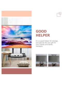 XiuWoo Tv Shelf Box Tv Rack Holder Small Shelf Wall Tv Tops Storage Shelf Tv Router Shelf Router Holding Rack Monitor Shelf Screen Cold Rolled Steel Cooling Rack WiFi Tv Monitor Tops  - Image 4